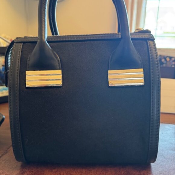 Small Satchel - Black with black calf hair trim - Picture 7 of 8